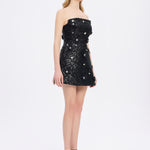 Embroidered Short Evening Dress - 2011C