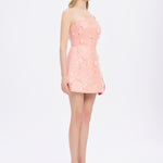 Embroidered Short Evening Dress - 2011C
