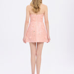 Embroidered Short Evening Dress - 2011C