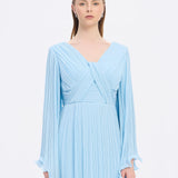 Judge Collar Bat Sleeve Long Evening Dress - 1022C