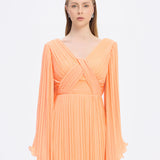 Judge Collar Bat Sleeve Long Evening Dress - 1022C