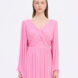Judge Collar Bat Sleeve Long Evening Dress - 1022C