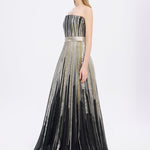 Princess Cut Long Evening Dress - 9039C