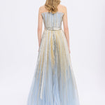 Princess Cut Long Evening Dress - 9039C