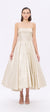 Prenses Kesim Straplez Yaka Midi Abiye Elbise - 9287C - GOLD