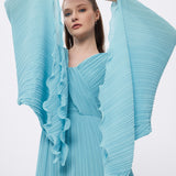 Judge Collar Bat Sleeve Long Evening Dress - 1022C