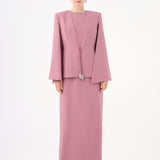 Stone Embroidery Detailed Evening Dress & Jacket Set - 9018C