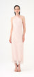 İnci Detaylı Halter Yaka Midi Abiye Elbise - 9150C - PEMBE