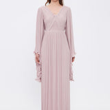 Judge Collar Bat Sleeve Long Evening Dress - 1022C