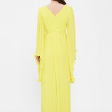 Judge Collar Bat Sleeve Long Evening Dress - 1022C
