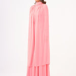 Bead Embroidered Hijab Chiffon Long Evening Dress - 9154C