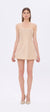 İşlemeli Straplez Yaka Mini Abiye Elbise - 9296C - GOLD