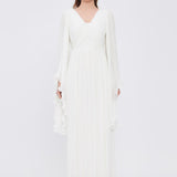 Judge Collar Bat Sleeve Long Evening Dress - 1022C