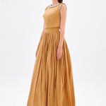 Stone Embroidery Detailed Taffeta Long Evening Dress - 9131C