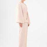 Stone Embroidery Detailed Evening Dress & Jacket Set - 9018C