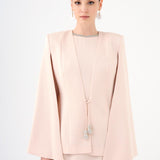 Stone Embroidery Detailed Evening Dress & Jacket Set - 9018C