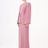 Stone Embroidery Detailed Evening Dress & Jacket Set - 9018C