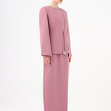 Stone Embroidery Detailed Evening Dress & Jacket Set - 9018C