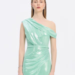 Low Shoulder Long Evening Dress with Slits - 5046C