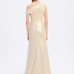 Low Shoulder Long Evening Dress with Slits - 5046C