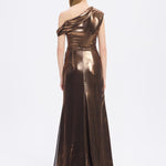 Low Shoulder Long Evening Dress with Slits - 5046C