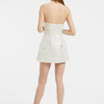 Embroidered Short Evening Dress - 2011C