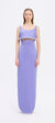 Stone Embroidered Strappy Long Evening Dress with Slits - 2006C