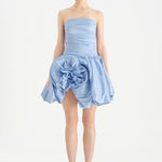 Çiçekli Mini Abiye Elbise - 26004C