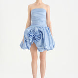 Çiçekli Mini Abiye Elbise - 26004C