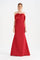 Fishtail Strapless Neckline Evening Dress with Bust Detail - 26102C