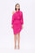 Bateau Neck Detailed Short Evening Dress with Bow - 2202