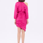 Bateau Neck Detailed Short Evening Dress with Bow - 2202