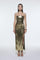 Bel Drape Detaylı Straplez Midi Abiye Elbise - 9295C