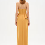 Elegant Formal Dress with Stone Details and Back Bow Detail - 26115C