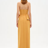 Elegant Formal Dress with Stone Details and Back Bow Detail - 26115C