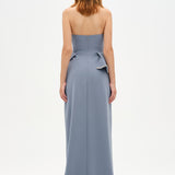 Elegant Formal Dress with Stone Details and Back Bow Detail - 26115C