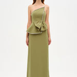 Elegant Formal Dress with Stone Details and Back Bow Detail - 26115C