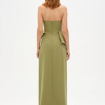 Elegant Formal Dress with Stone Details and Back Bow Detail - 26115C