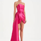 Belden Kuyruklu Mini Kısa Abiye Elbise - 26137C