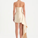 Belden Kuyruklu Mini Kısa Abiye Elbise - 26137C