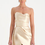 Belden Kuyruklu Mini Kısa Abiye Elbise - 26137C