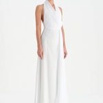 Long Evening Dress with Stone Neck Straps - 26050C