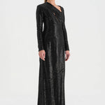 Taşlı Yırtmaçlı Abiye Elbise - 26049C