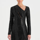 Taşlı Yırtmaçlı Abiye Elbise - 26049C