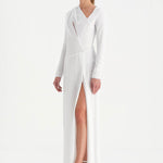 Taşlı Yırtmaçlı Abiye Elbise - 26049C