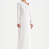 Taşlı Yırtmaçlı Abiye Elbise - 26049C