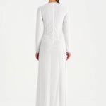 Taşlı Yırtmaçlı Abiye Elbise - 26049C