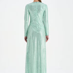 Taşlı Yırtmaçlı Abiye Elbise - 26049C