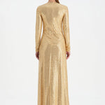 Taşlı Yırtmaçlı Abiye Elbise - 26049C