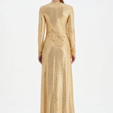 Taşlı Yırtmaçlı Abiye Elbise - 26049C